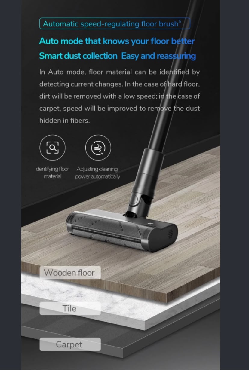 l'aspirateur balai sans fil haut de gamme Shunzao Z15 Max