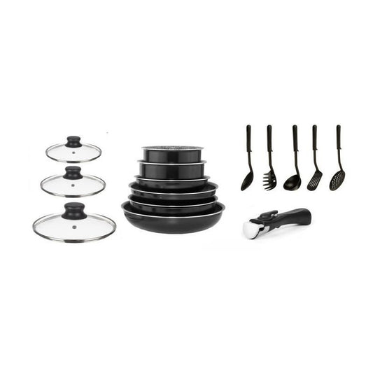 Batterie de cuisine Arthur Martin 20 pièces, Noir
