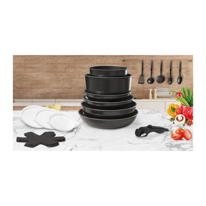 Batterie de cuisine Arthur Martin 20 pièces, Noir