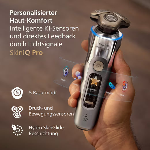 Philips i9000 Prestige Ultra XP9402/31 Rasoir électrique 100 % étanche avec SkinIQ Pro