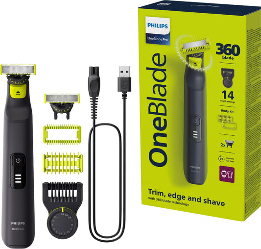 Tondeuse homme Philips QP6542/15 One Blade Pro 360 Visage + Corps