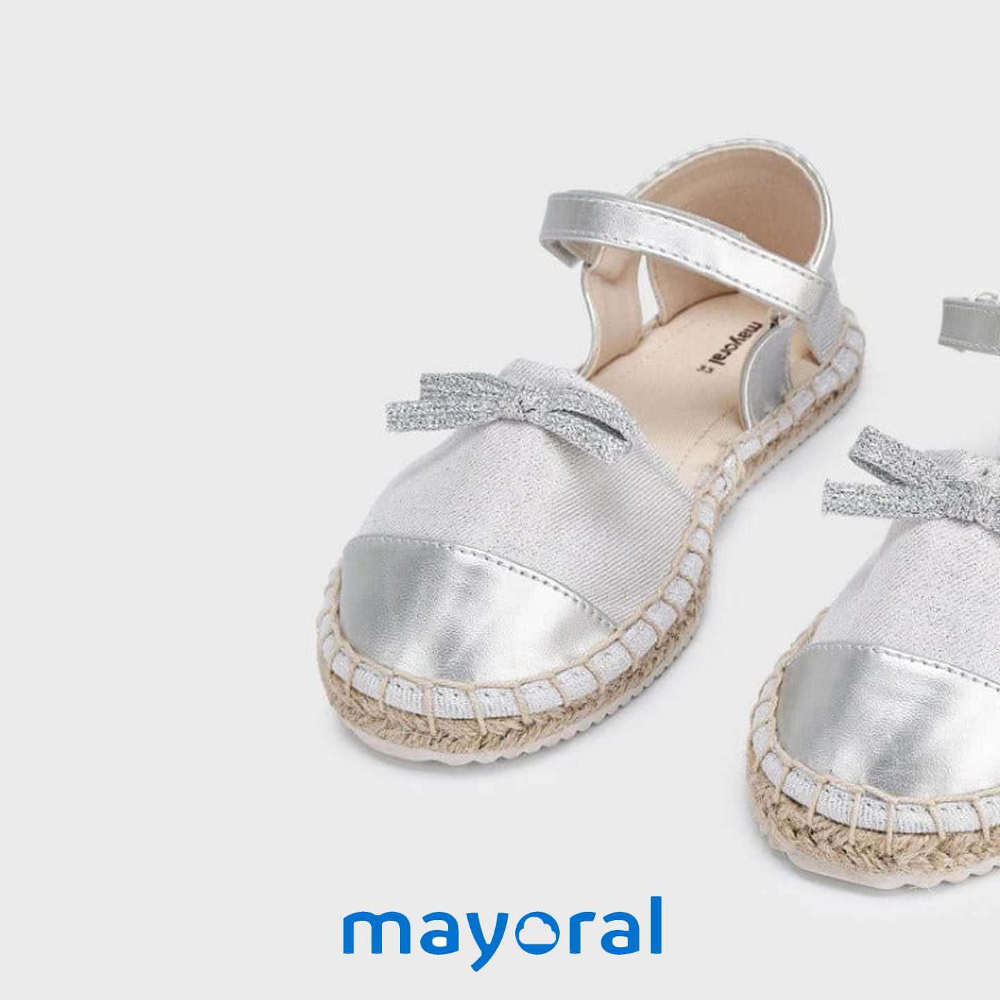 Espadrilles MAYORAL pour fille argentée