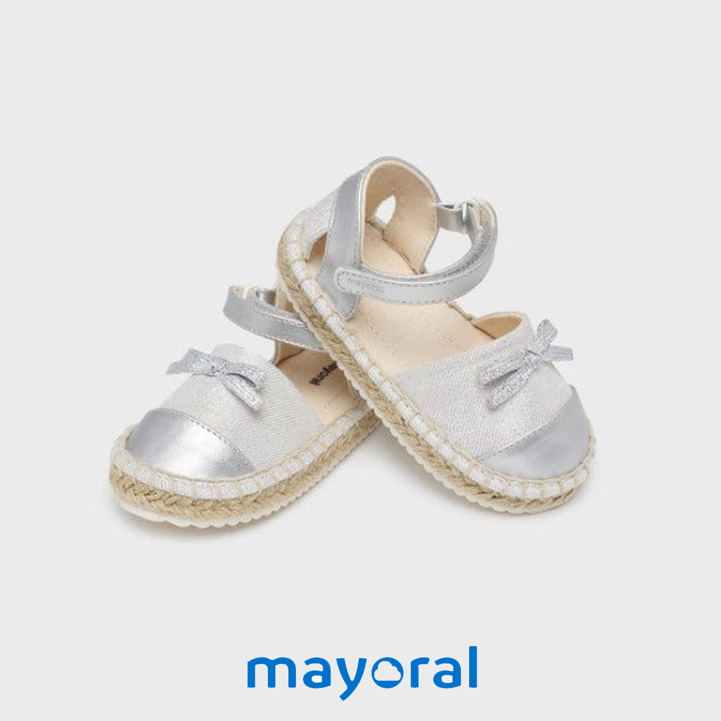 Espadrilles MAYORAL pour fille argentée