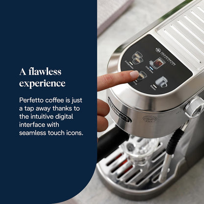 Machine à café expresso Delonghi Dedica Duo EC890.M – Argent Métal