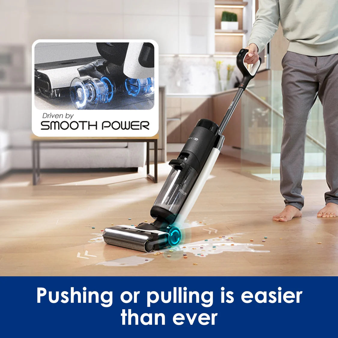 Tineco FLOOR ONE S7 FlashDry Smart Aspirateur laveur Sec et Humide