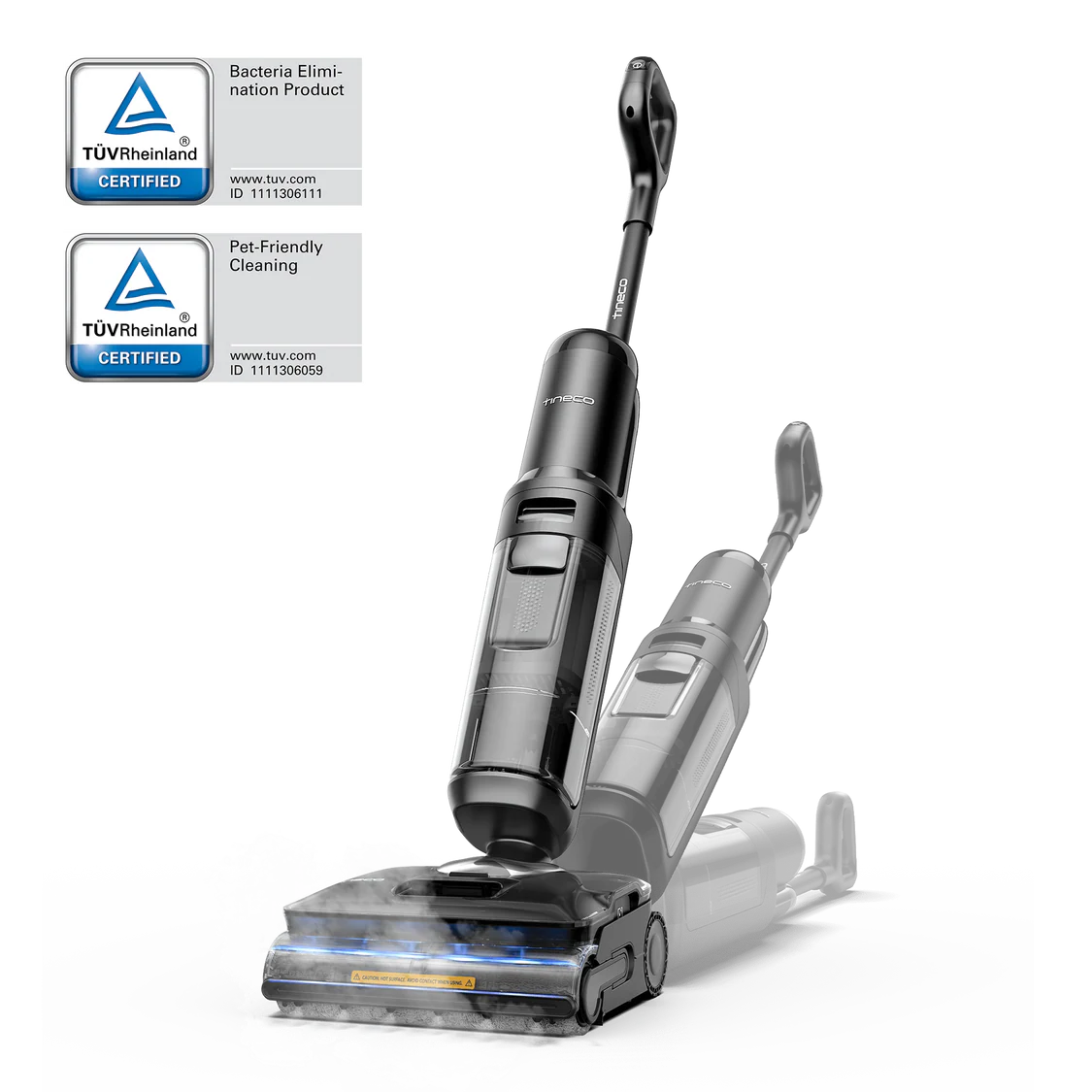 Tineco FLOOR ONE S7 Stretch Steam Aspirateur Balai Vapeur Sans Fil Tout-en-Un