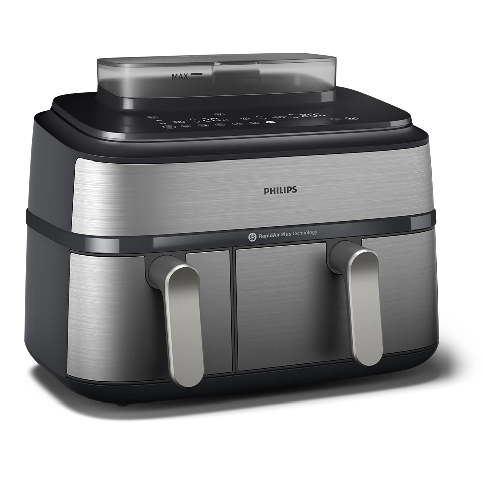 Philips Airfryer Série 5000 – Air Fryer double panier 9 L avec cuisson vapeur