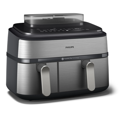 Philips Airfryer Série 5000 – Air Fryer double panier 9 L avec cuisson vapeur