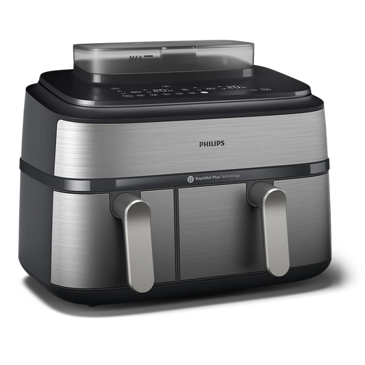 Philips Airfryer Série 5000 – Air Fryer double panier 9 L avec cuisson vapeur
